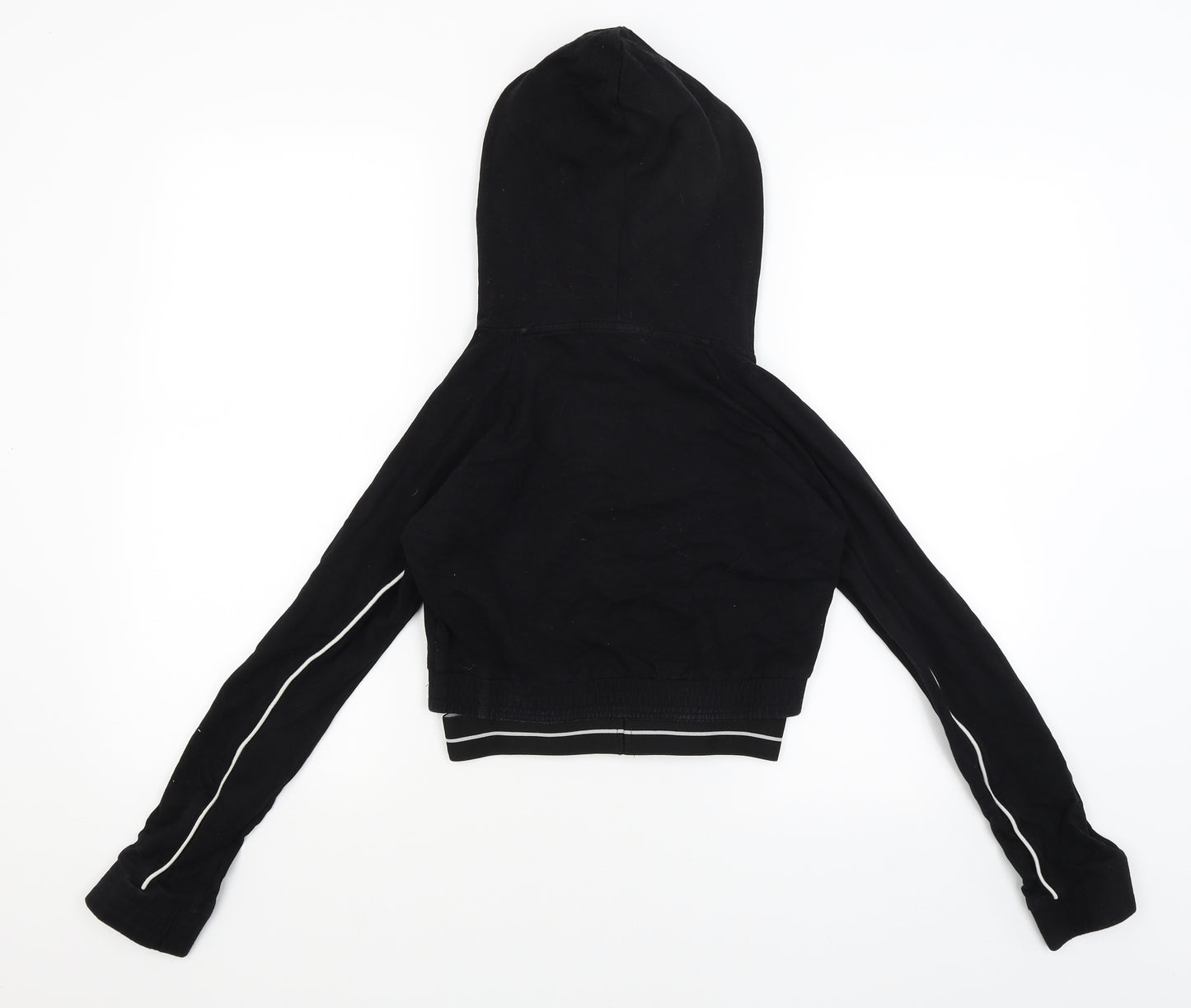 Manier De Voir Womens Black   Pullover Hoodie Size 8