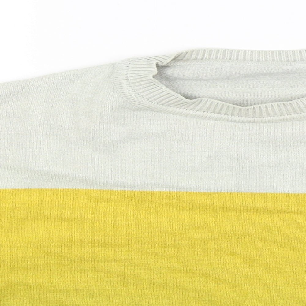 Preworn Womens Yellow Striped  Pullover Jumper Size M
