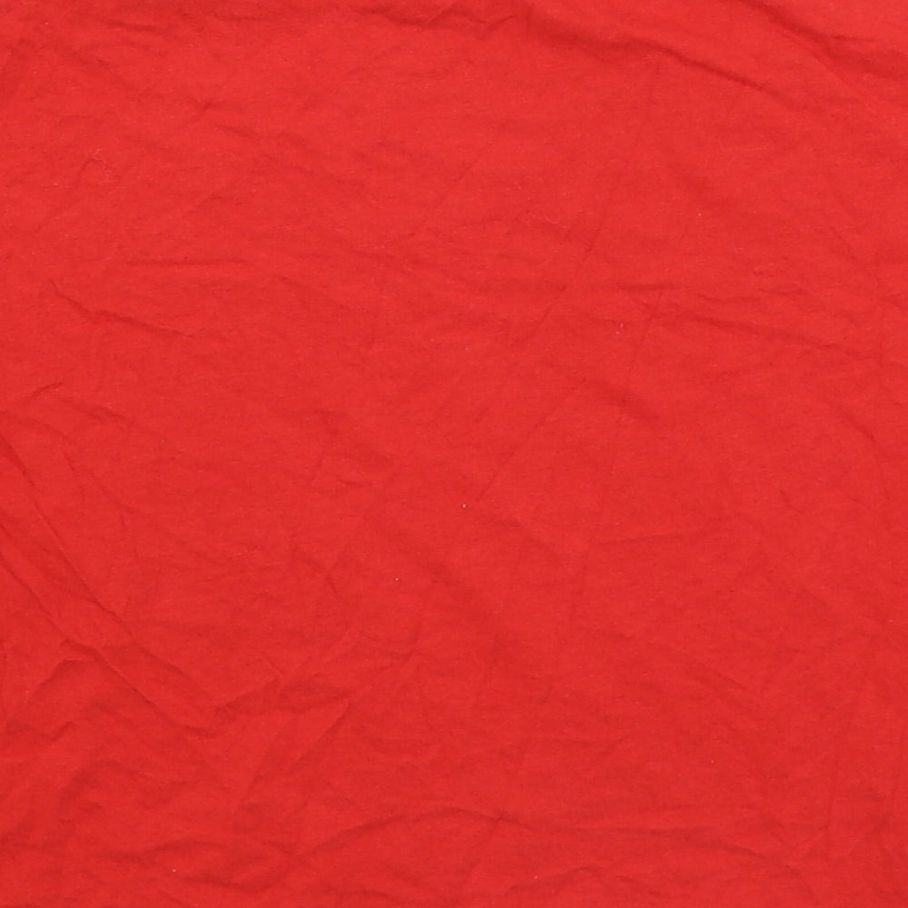 Calvin Klein Womens Red   Cropped T-Shirt Size S