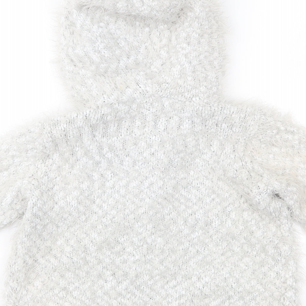 TU Girls Grey  Knit Jacket Coatigan Size 12-18 Months