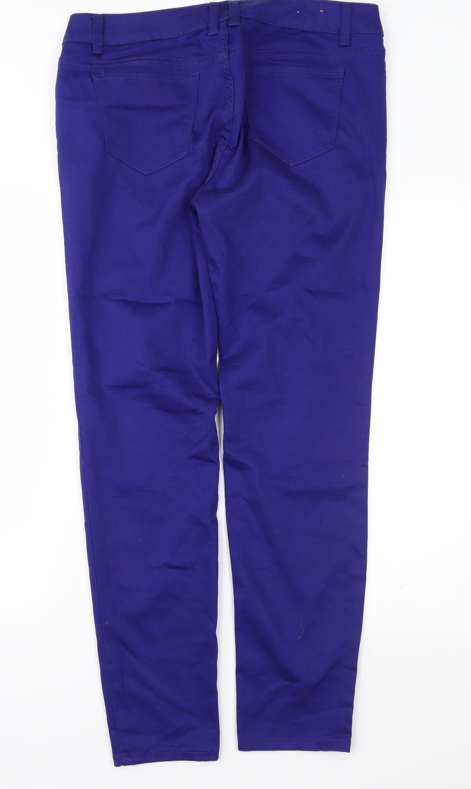 YesYes Womens Blue   Chino Trousers Size 14 L30 in