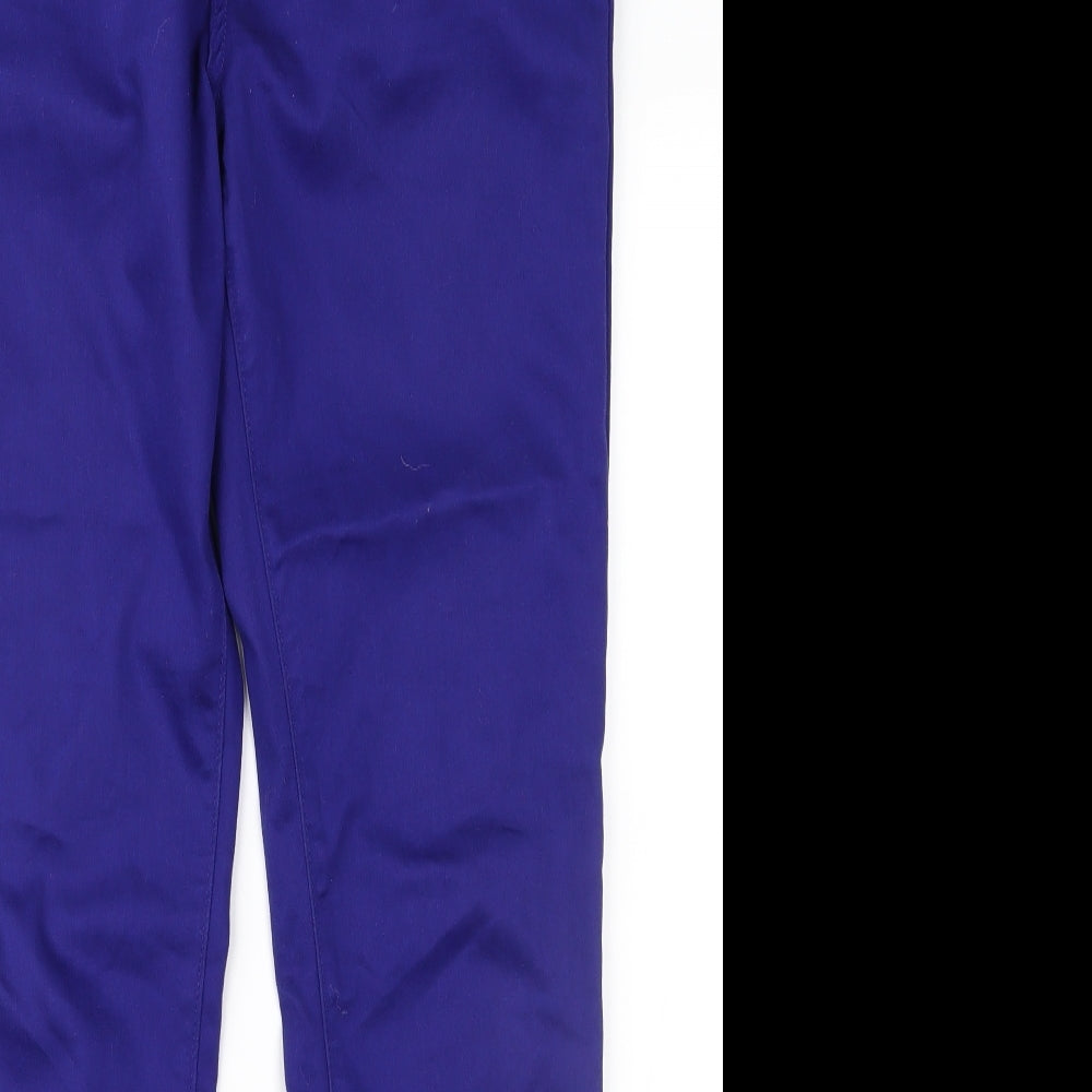 YesYes Womens Blue   Chino Trousers Size 14 L30 in