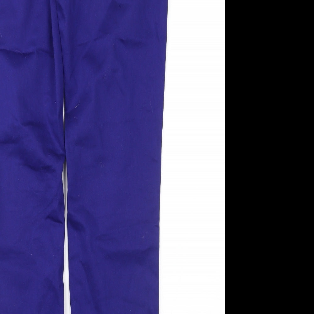 YesYes Womens Blue   Chino Trousers Size 14 L30 in
