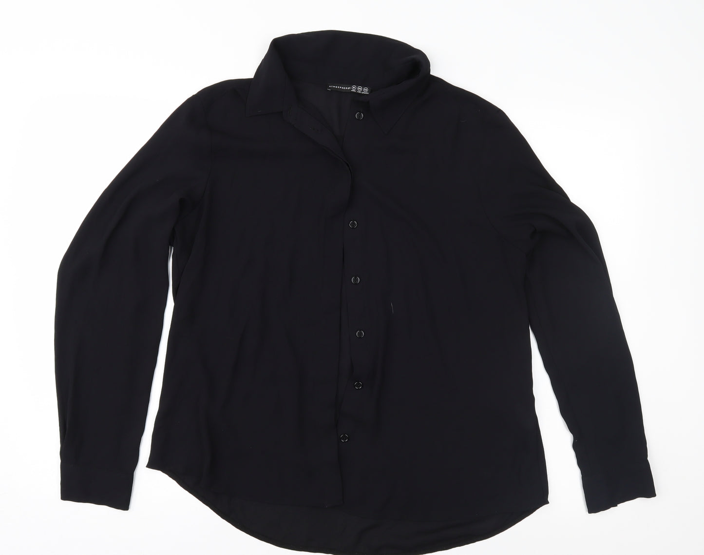 Atmosphere Womens Black   Basic Button-Up Size 16