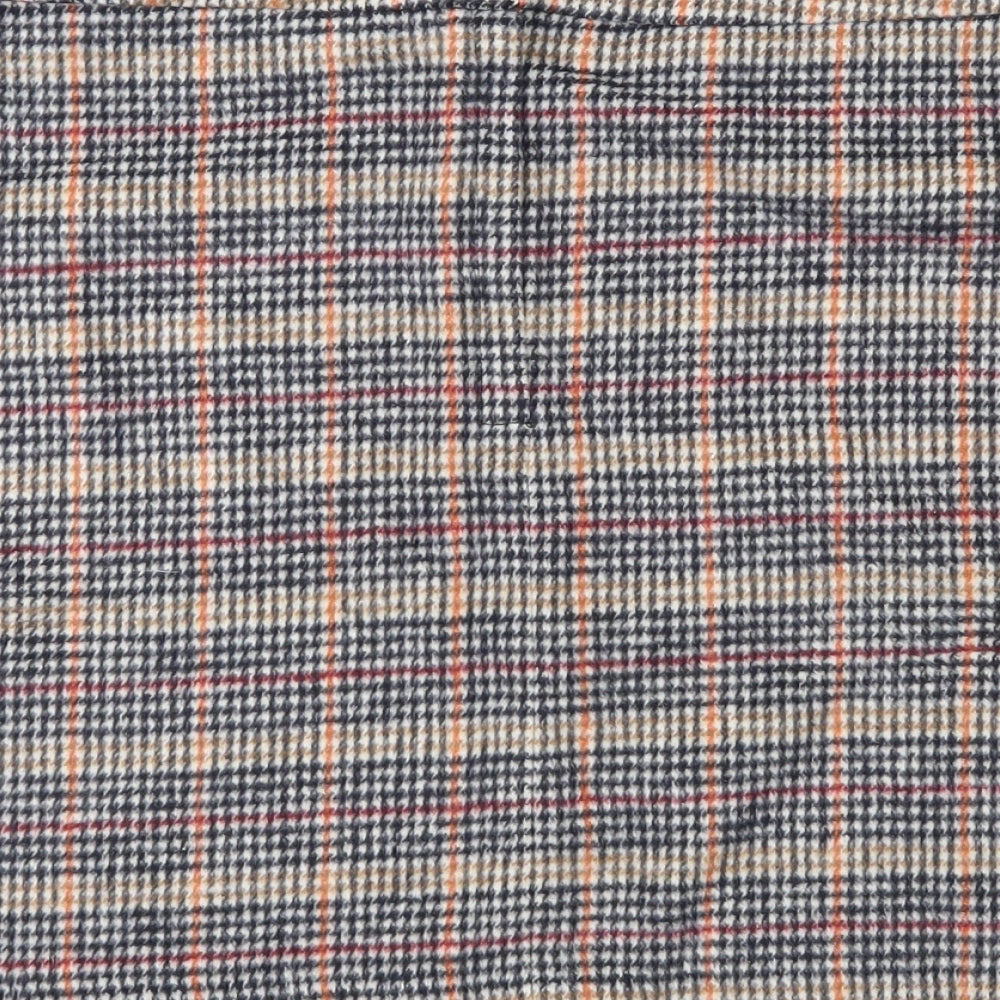 Peacocks Womens Brown Plaid  Straight & Pencil Skirt Size 14