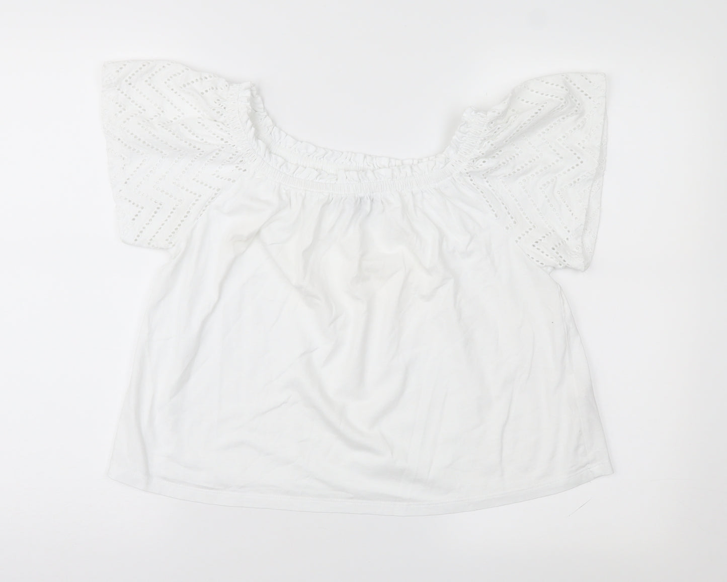 Primark Womens White   Basic Blouse Size M