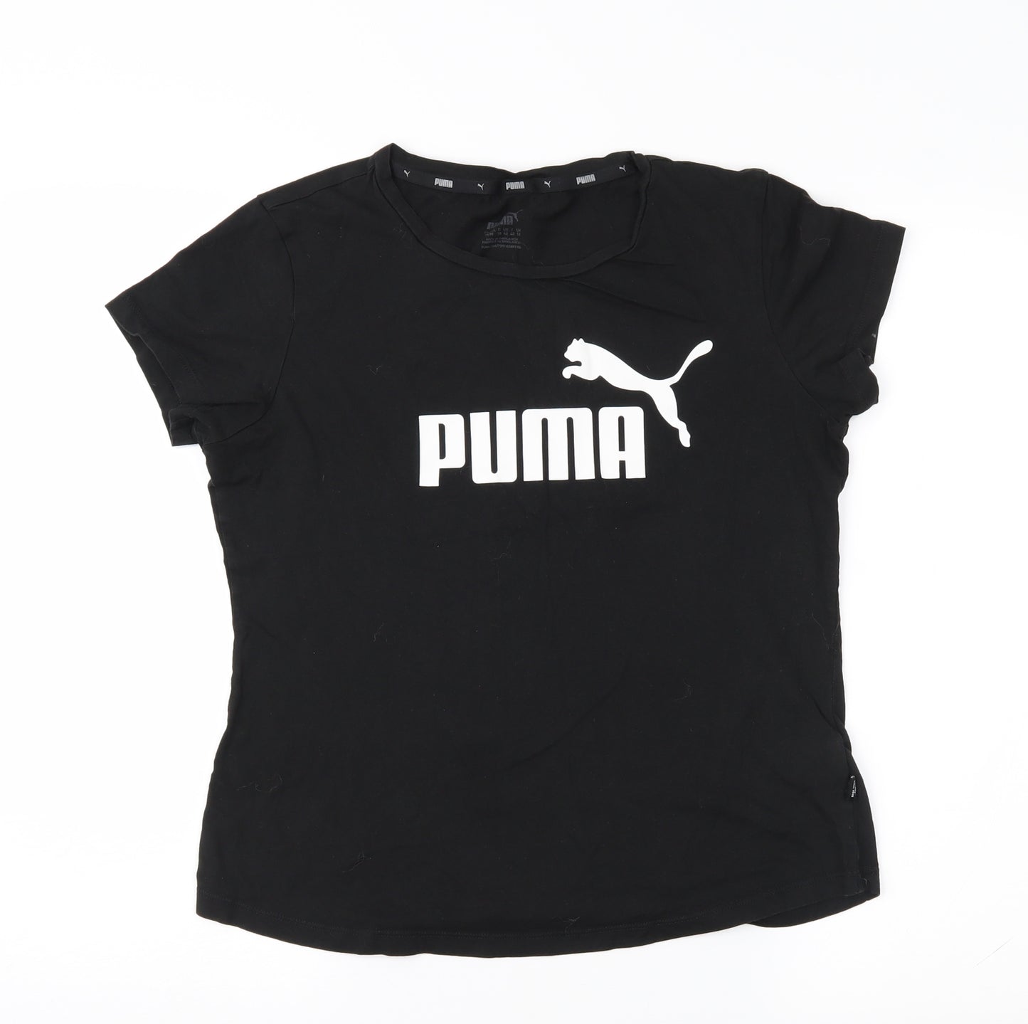 PUMA Womens Black   Basic T-Shirt Size 12
