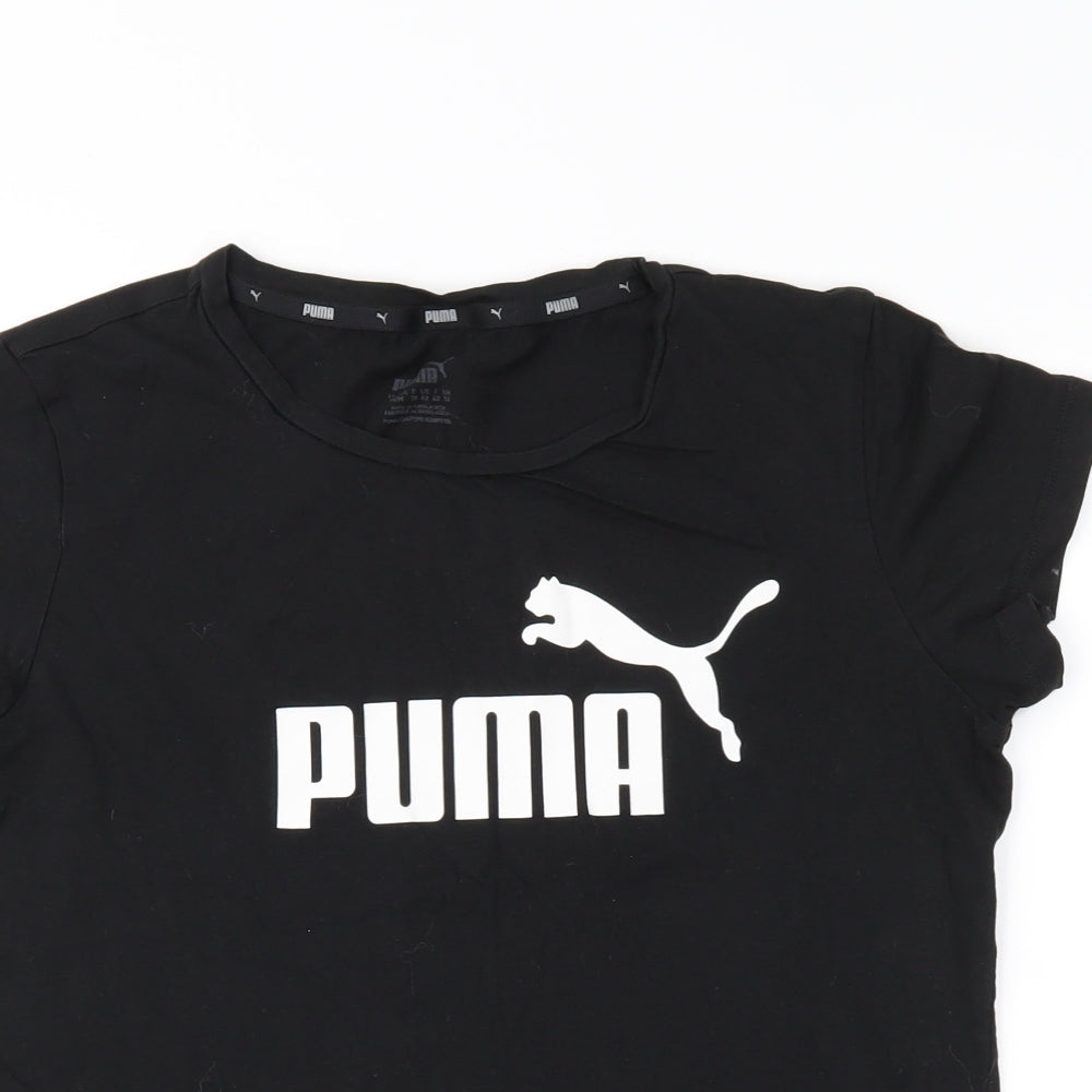 PUMA Womens Black   Basic T-Shirt Size 12