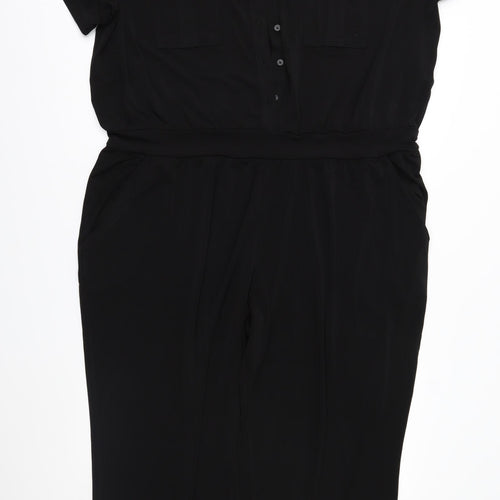 Ruth Langsford Womens Black   Jumpsuit One-Piece Size 28 L26 in