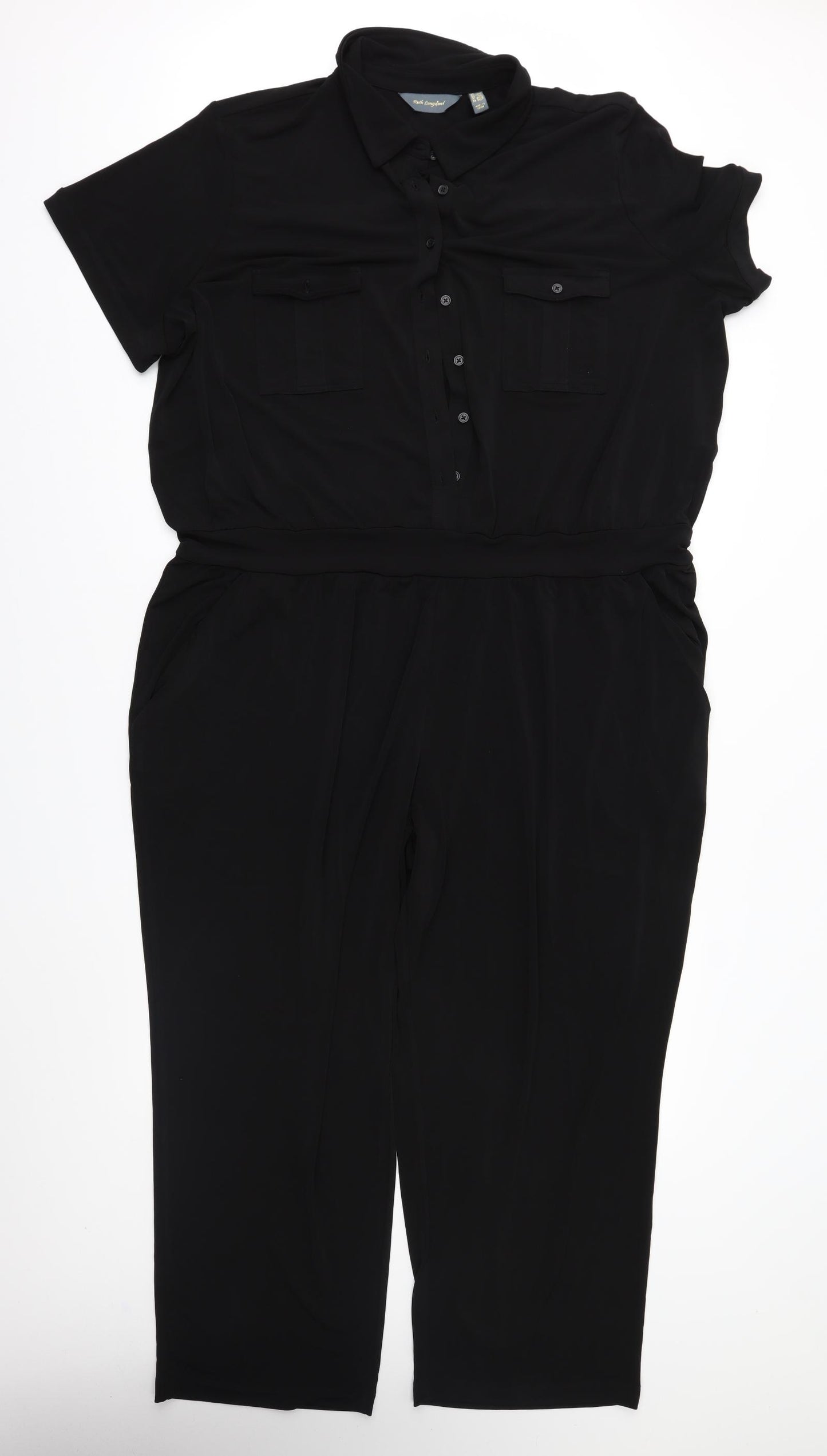 Ruth Langsford Womens Black   Jumpsuit One-Piece Size 28 L26 in