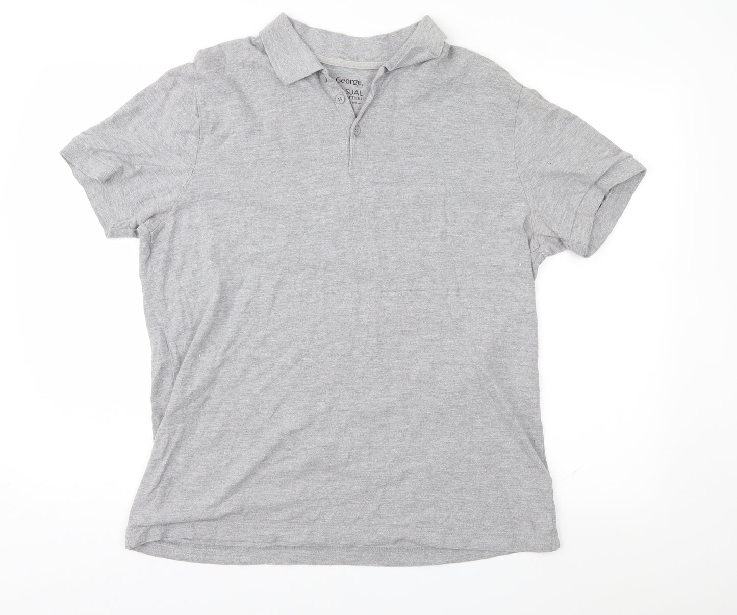 George Mens Grey    Polo Size L