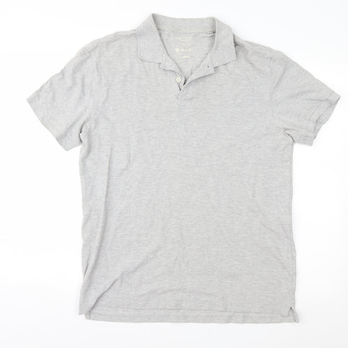 Easy Mens Grey    Polo Size L