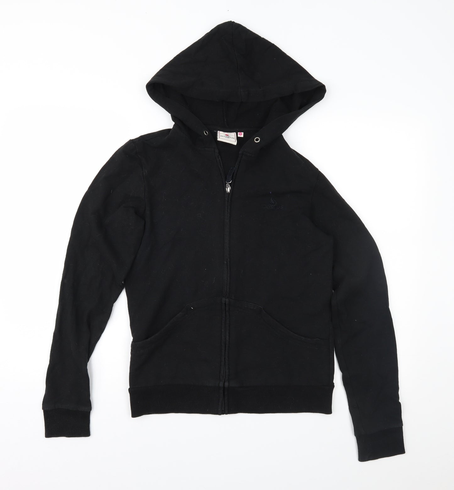 Olympus Womens Black   Full Zip Hoodie Size 12