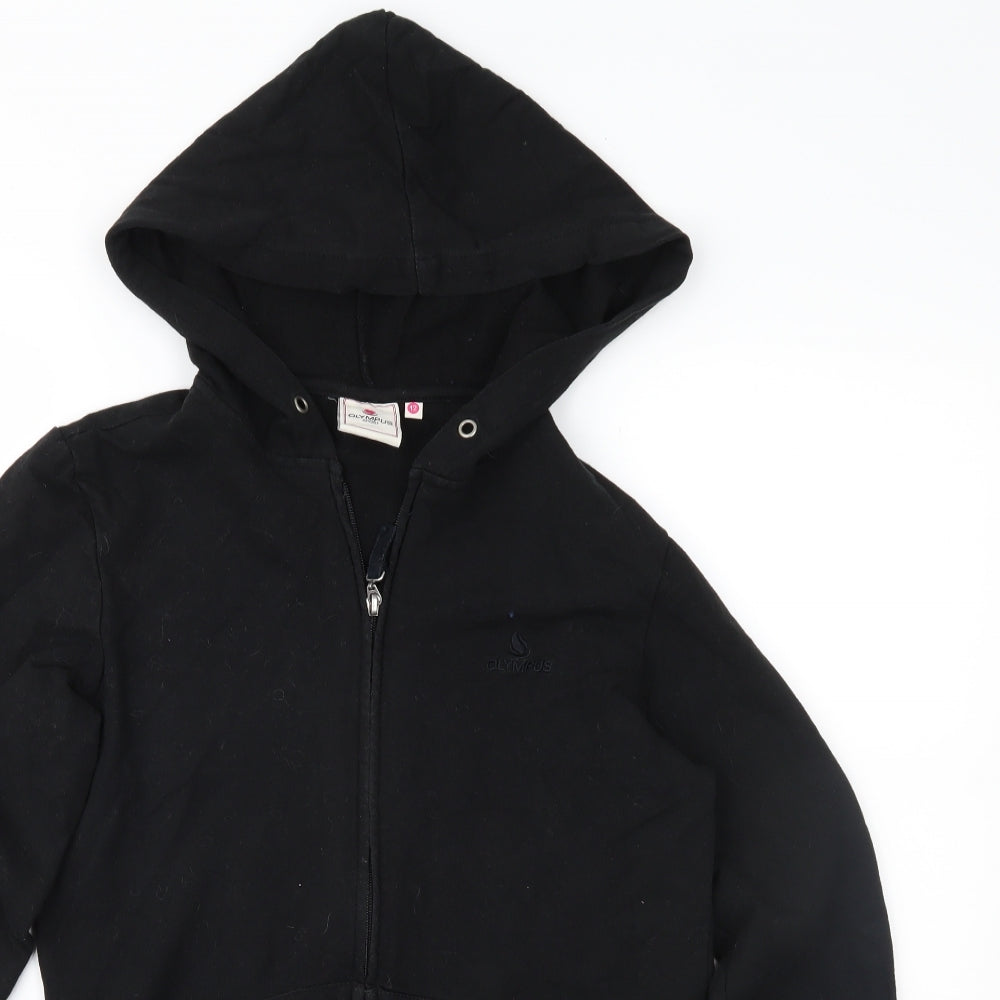 Olympus Womens Black   Full Zip Hoodie Size 12