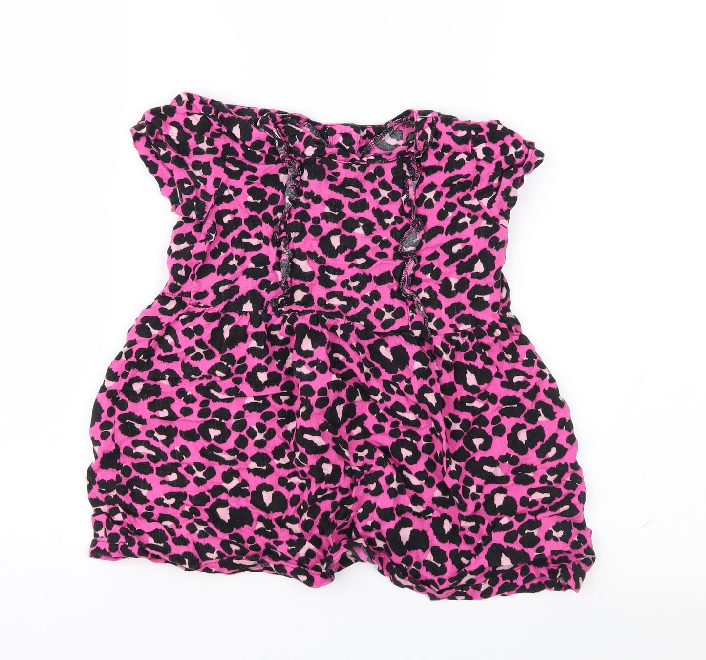 Matalan Girls Pink Animal Print  Fit & Flare  Size 3-4 Years
