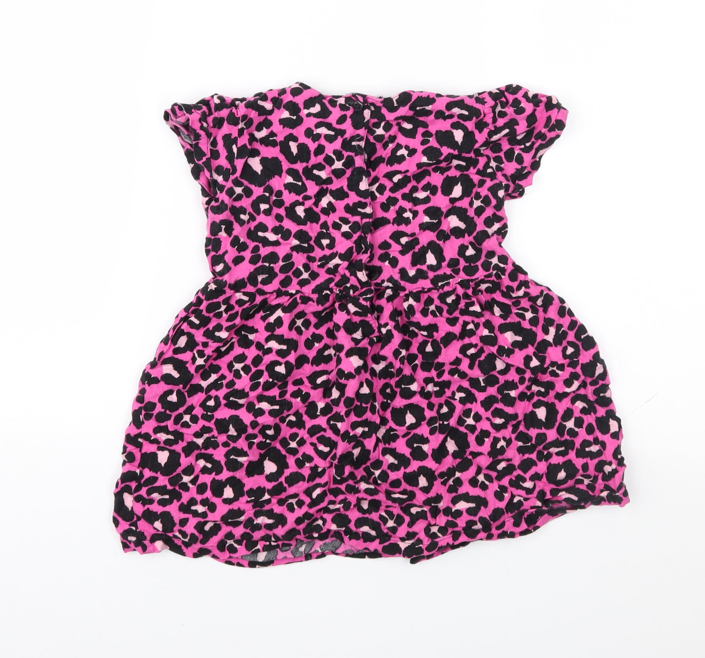 Matalan Girls Pink Animal Print  Fit & Flare  Size 3-4 Years
