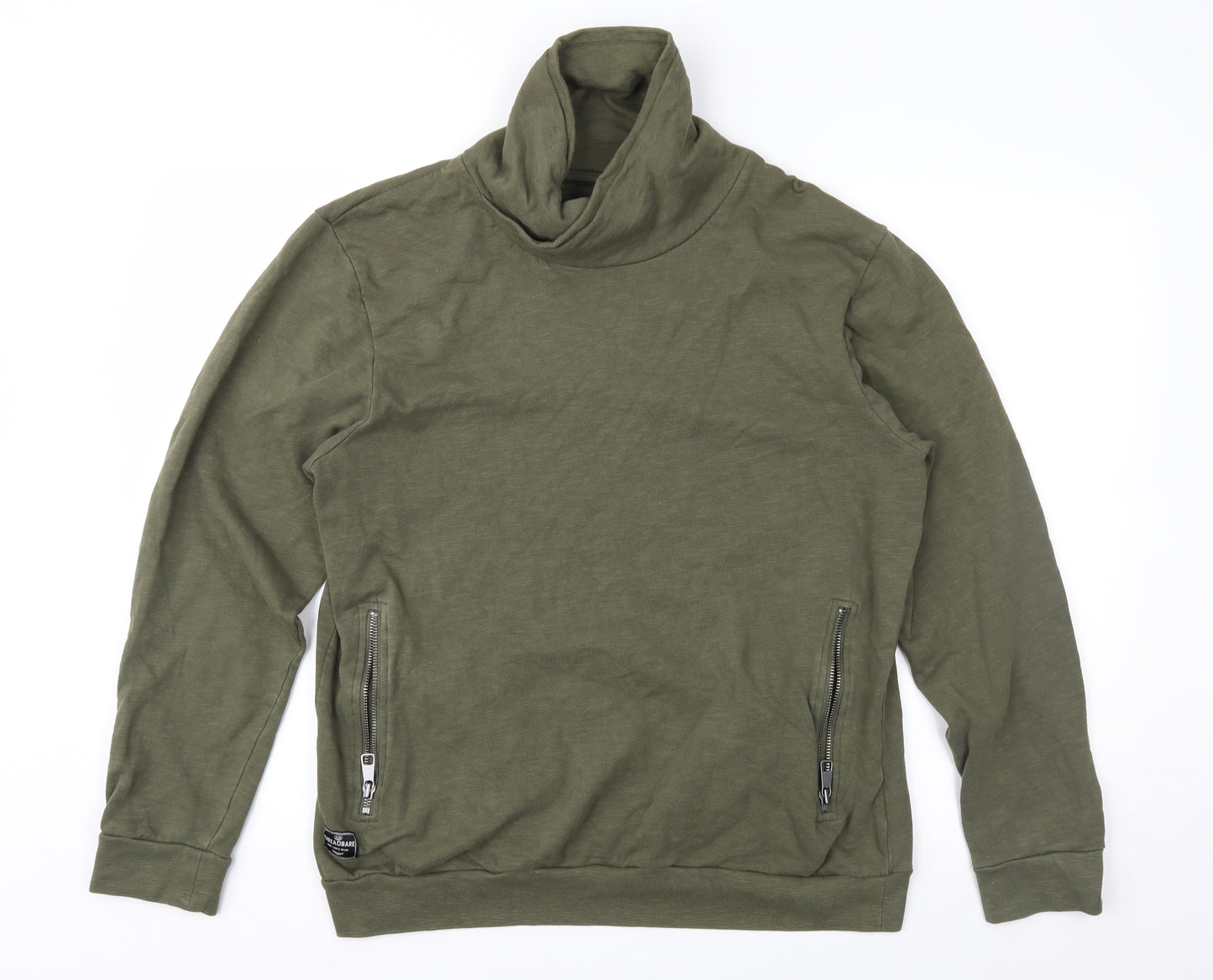 Threadbare Mens Green   Pullover Sweatshirt Size M