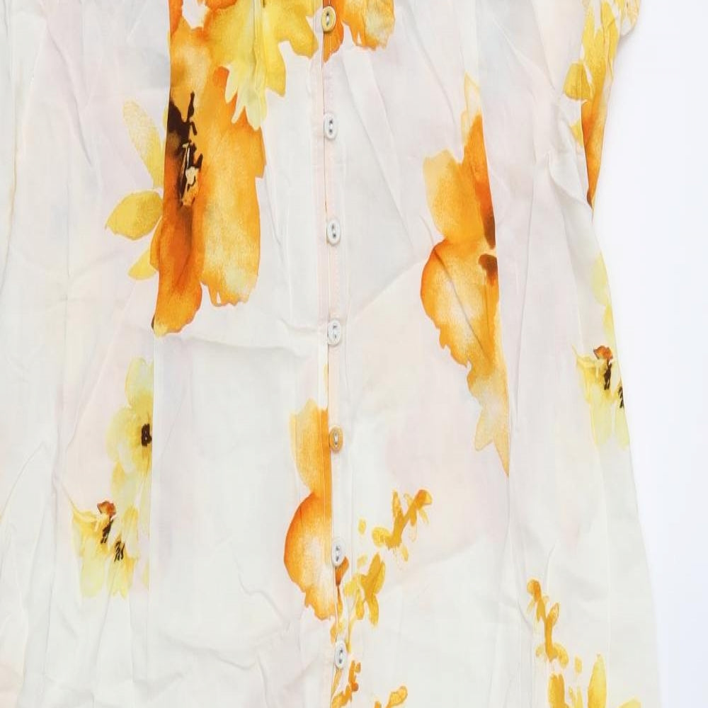 FOREVER 21 Womens Ivory Floral  A-Line  Size 22