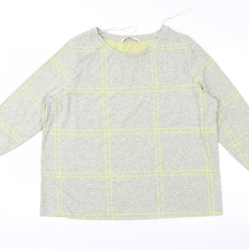 TU Womens Green Geometric  Basic Blouse Size 18