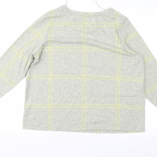 TU Womens Green Geometric  Basic Blouse Size 18