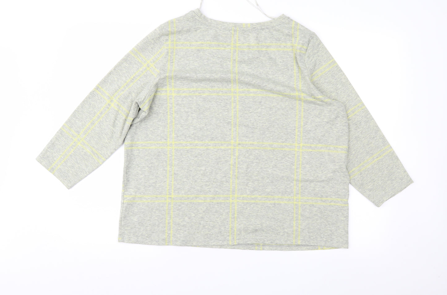 TU Womens Green Geometric  Basic Blouse Size 18