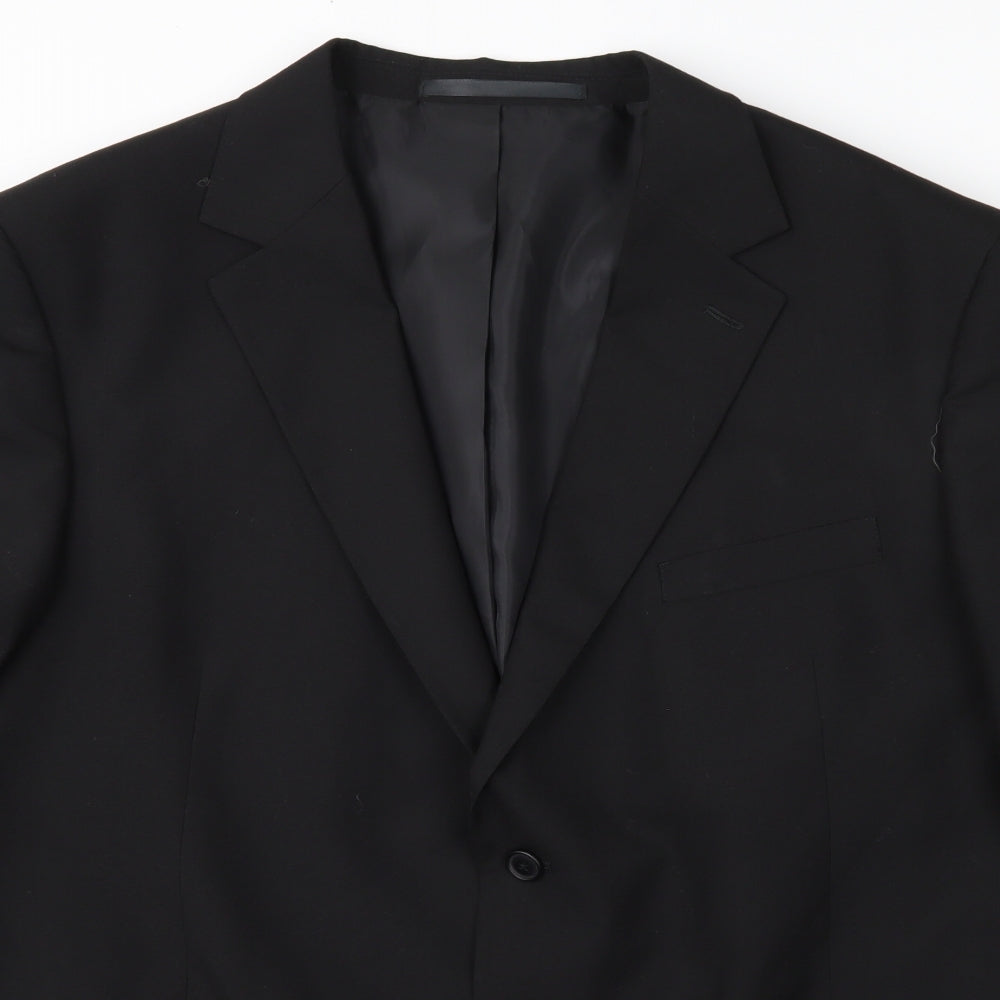 Marks and Spencer Mens Black   Jacket Suit Jacket Size 48