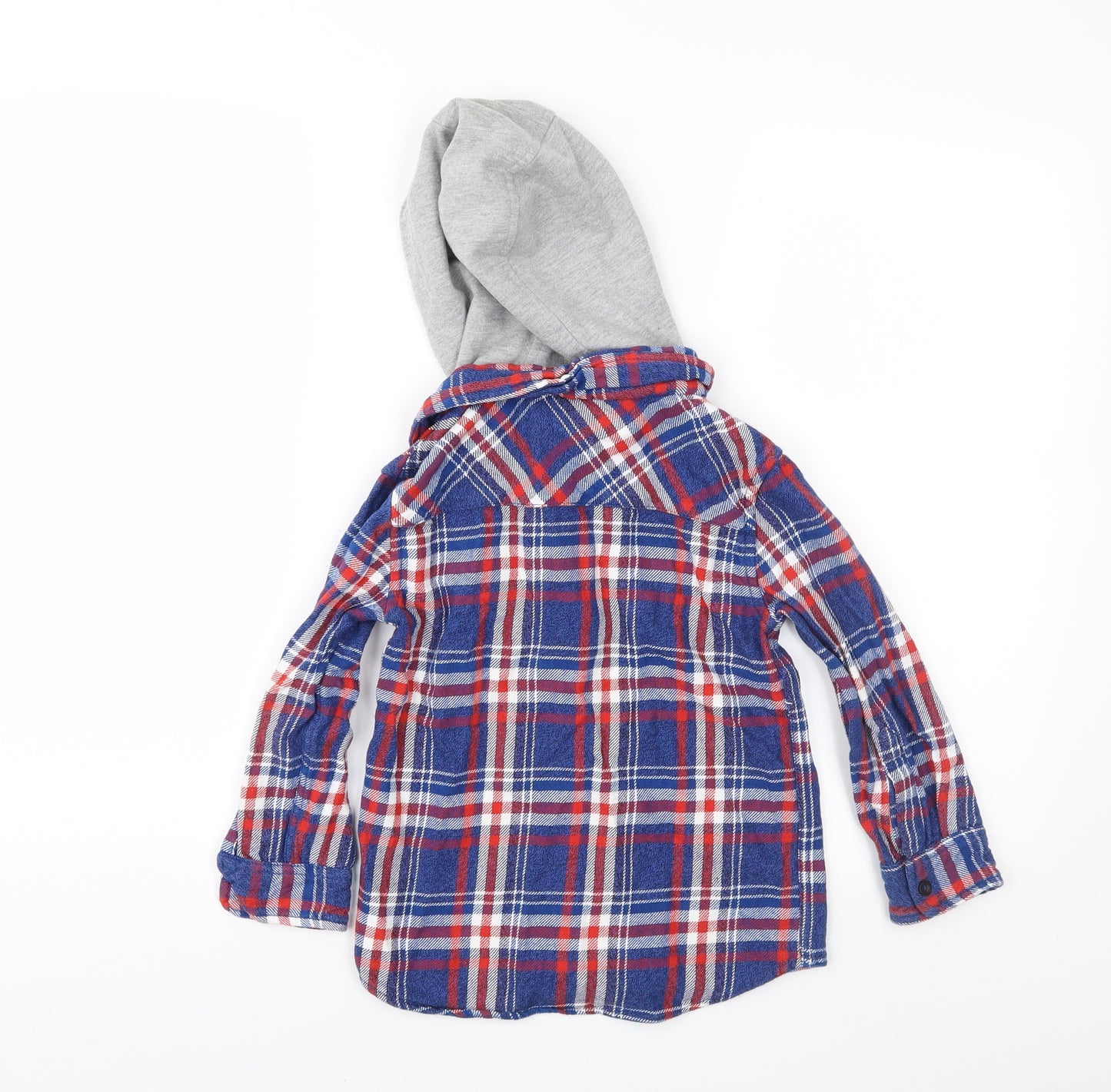 TU Boys Blue Check  Jacket  Size 6 Years