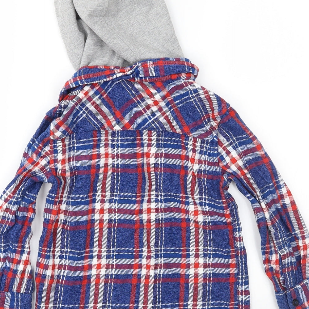 TU Boys Blue Check  Jacket  Size 6 Years