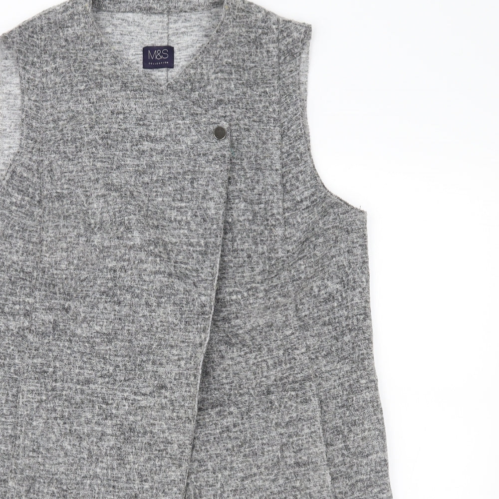 Marks and Spencer Womens Grey   Jacket Waistcoat Size 12