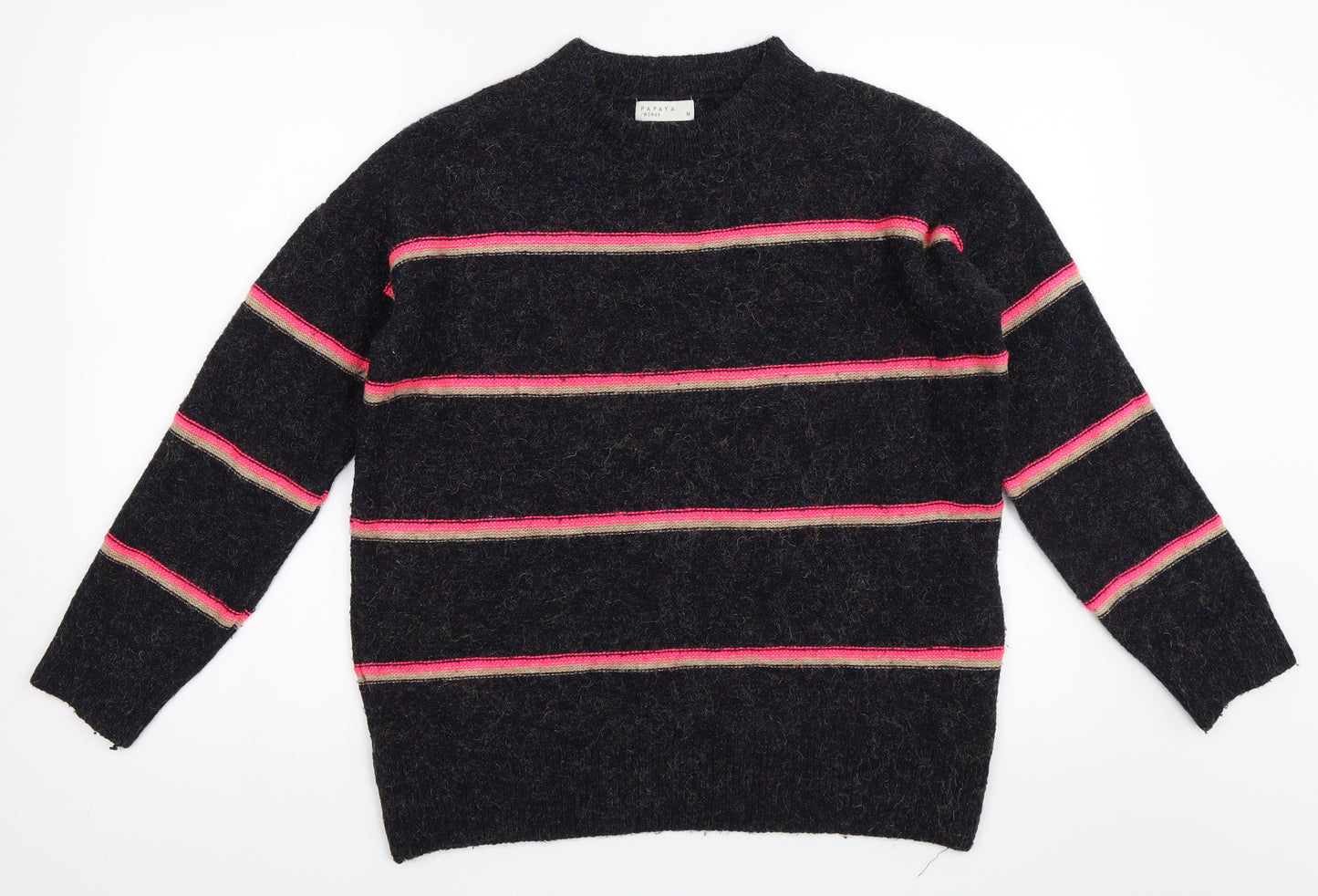 Papaya Womens Black   Pullover Jumper Size M