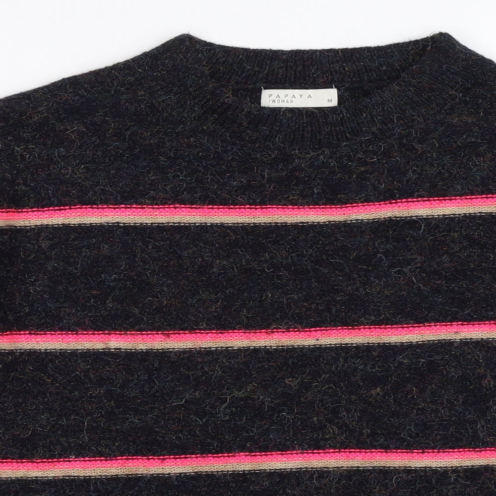 Papaya Womens Black   Pullover Jumper Size M