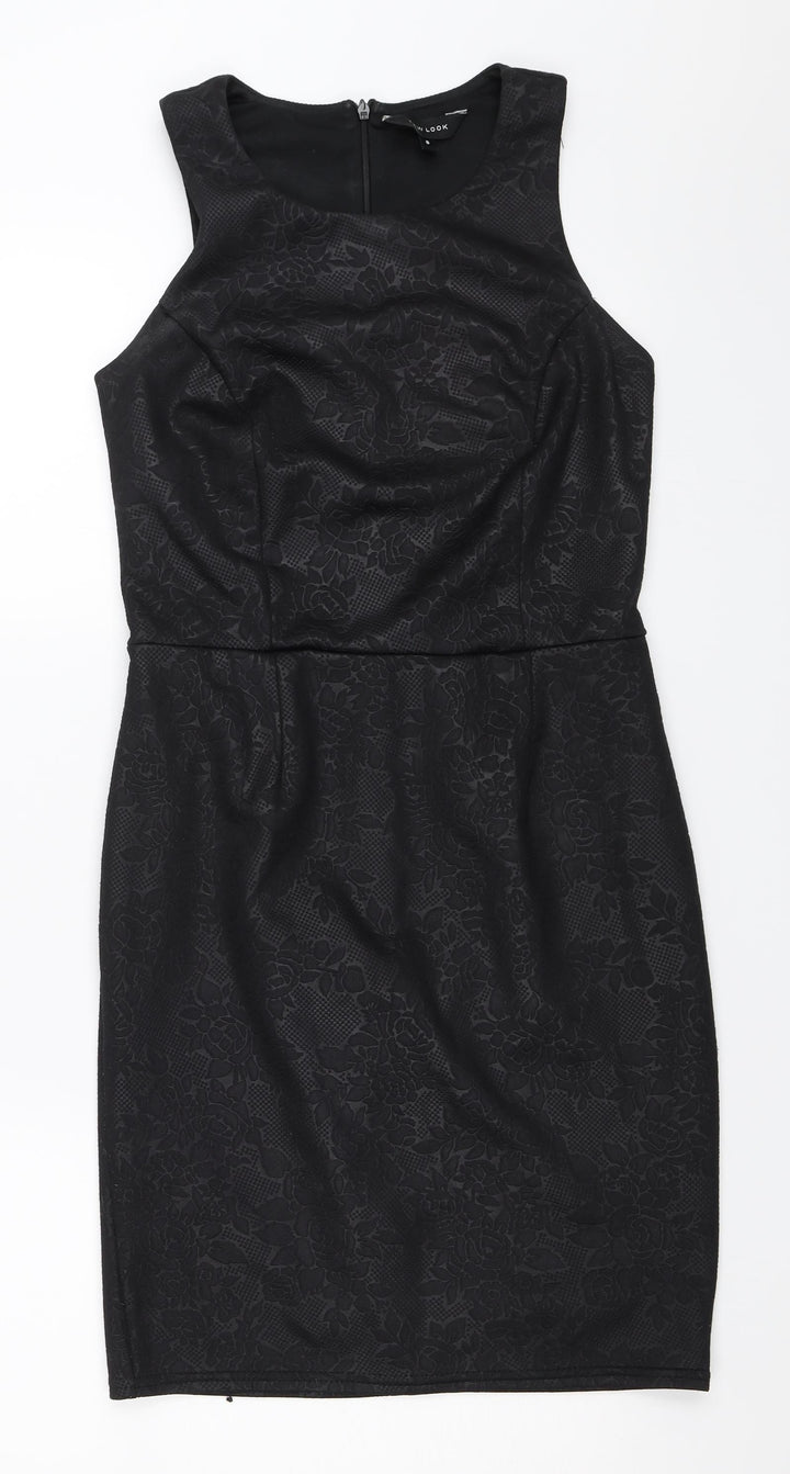 New Look Womens Black Bodycon Size 8