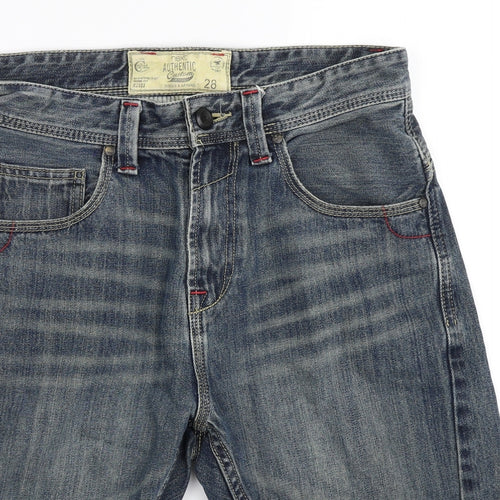 NEXT Mens Blue  Denim Bermuda Shorts Size 28 in