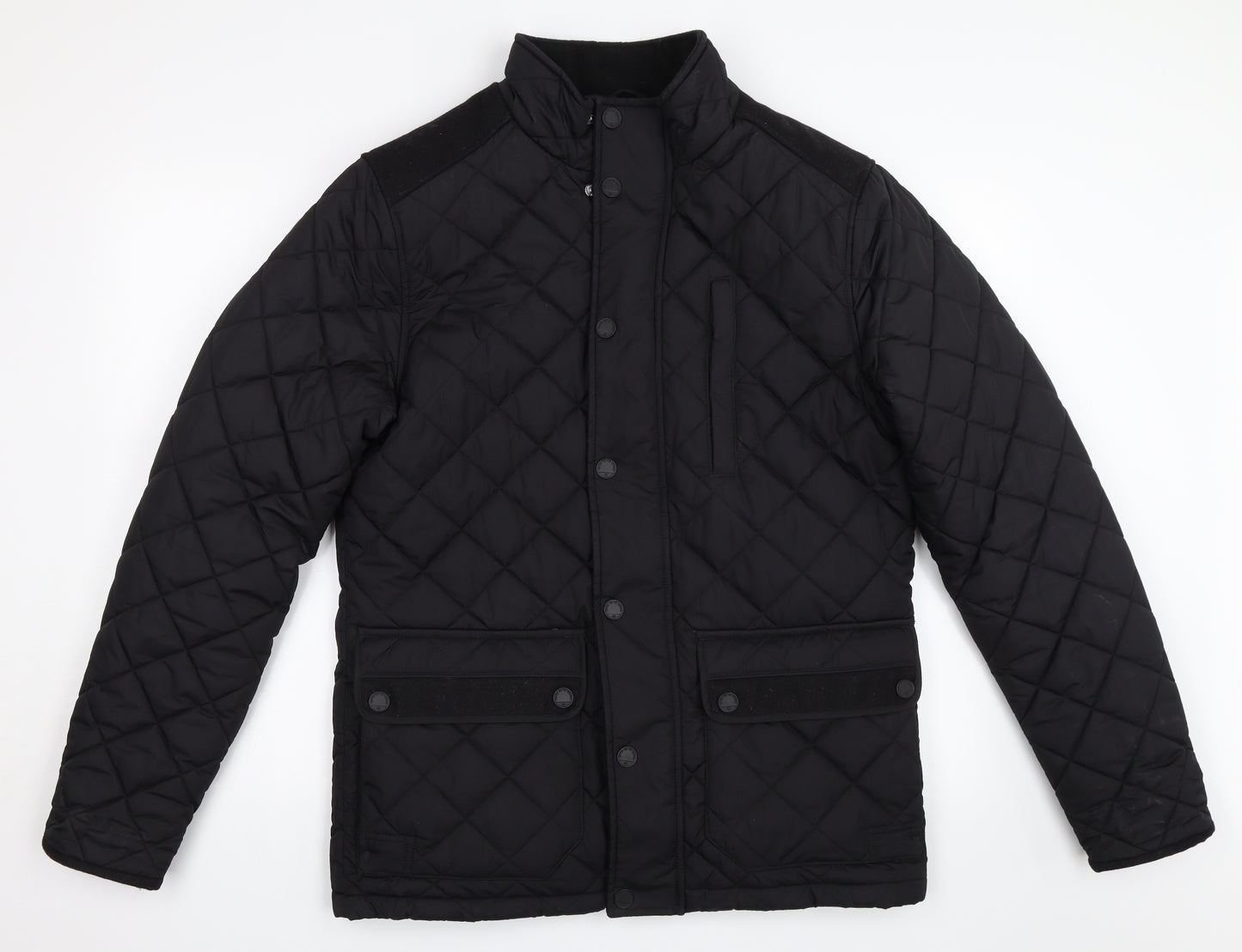 NEXT Mens Black   Quilted Coat Size M
