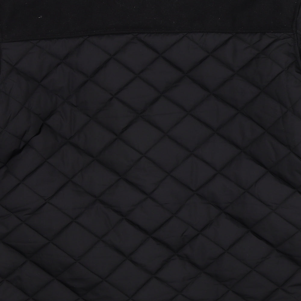 NEXT Mens Black   Quilted Coat Size M