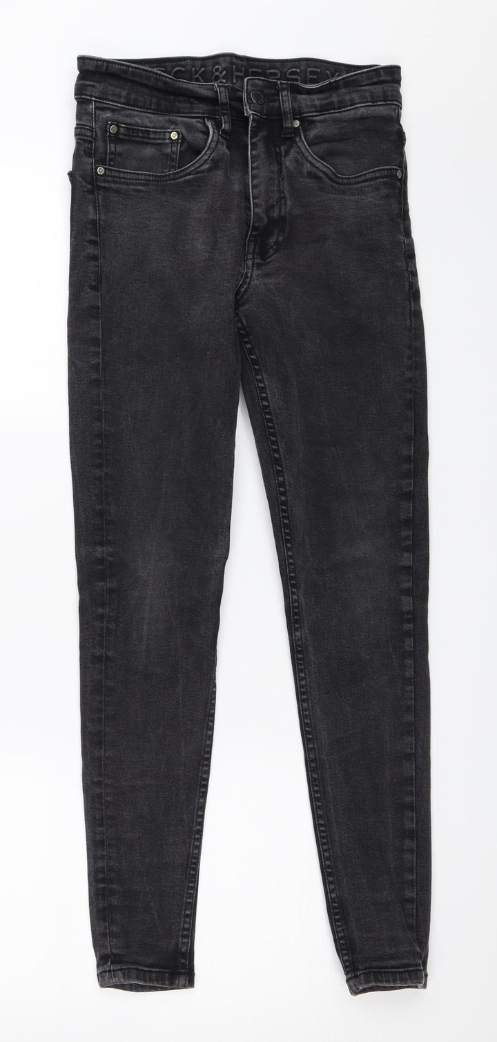 Beck & Hersey Womens Black Denim Skinny Jeans Size 28 in L27 in