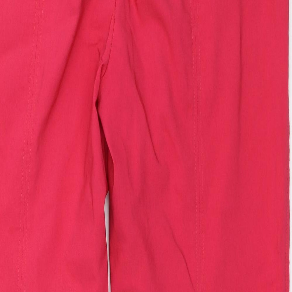 Robell Womens Pink   Capri Trousers Size 16 L27 in