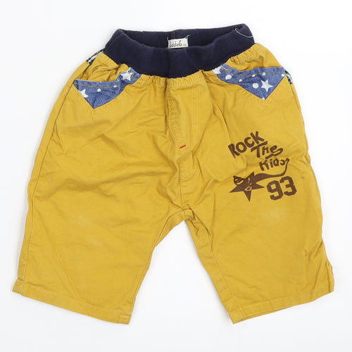 Pudding Boys Yellow   Bermuda Shorts Size 6 Years