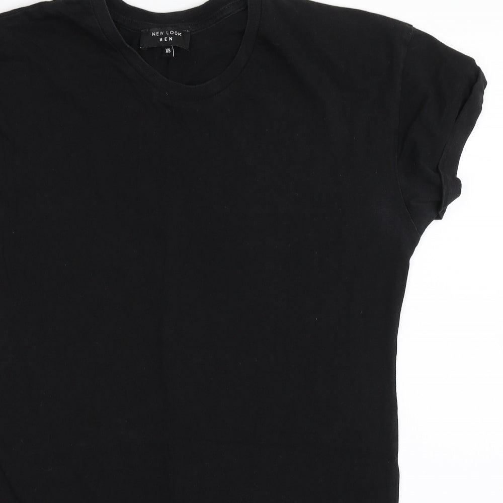 New Look Mens Black    T-Shirt Size XS