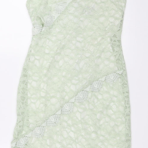 Topshop Womens Green  Lace Mini  Size 8
