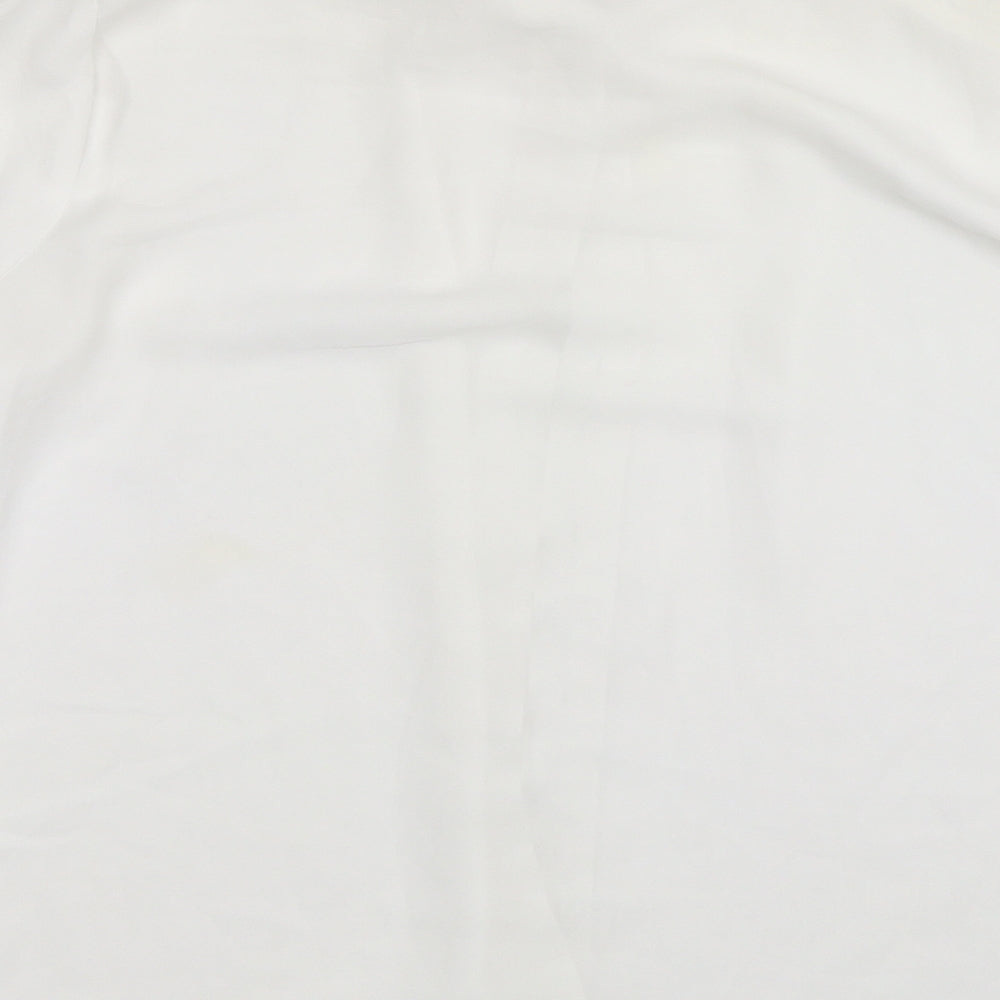 ES Womens White   Basic Button-Up Size M
