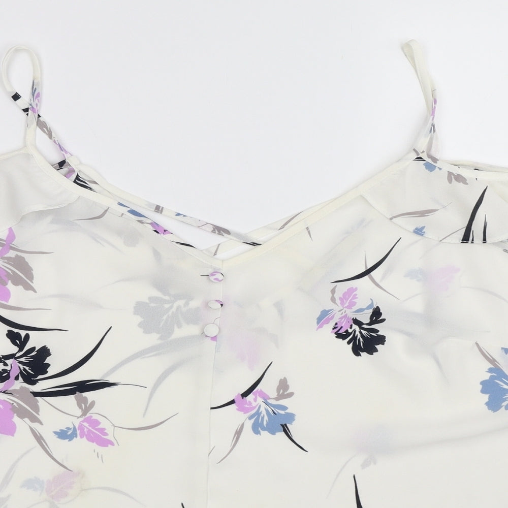 George Womens White   Basic Blouse Size 16