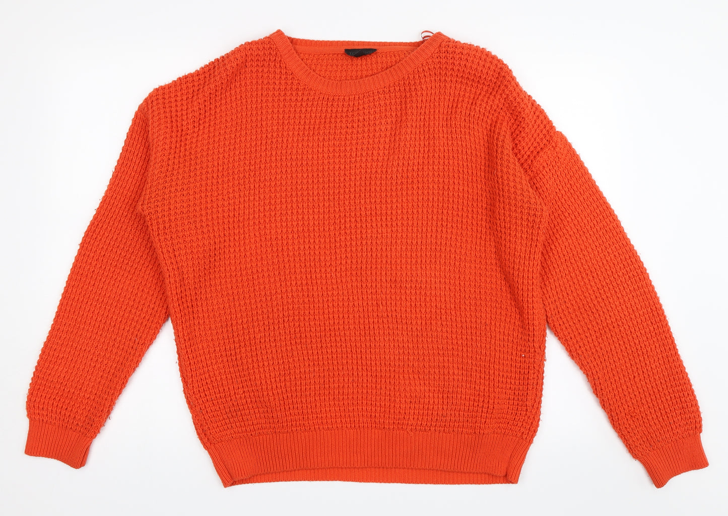 Topshop Womens Orange   Pullover Jumper Size 12