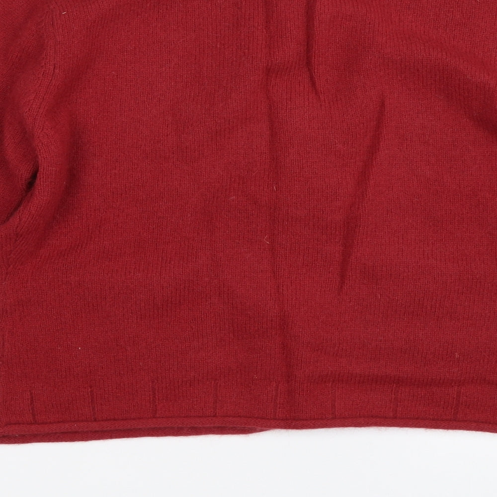 Per Una Womens Red   Cardigan Jumper Size L