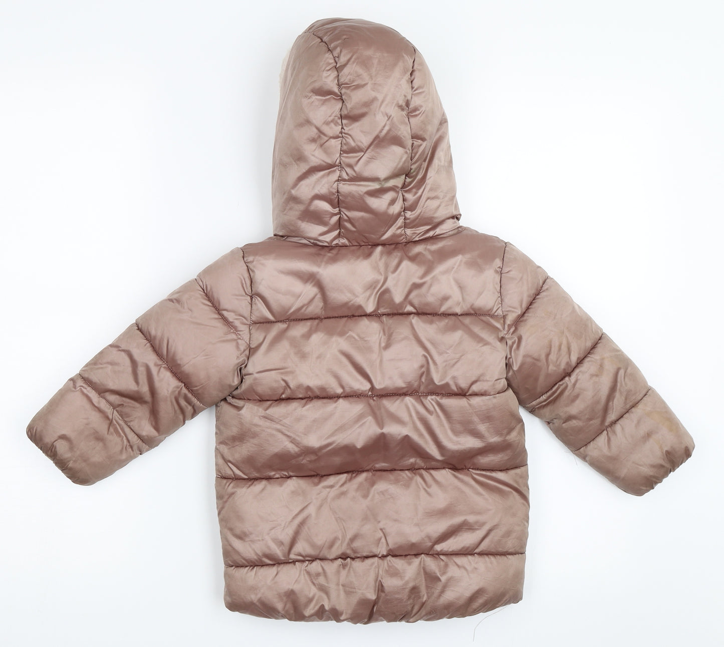 NEXT Girls Brown   Puffer Jacket Coat Size 18-24 Months