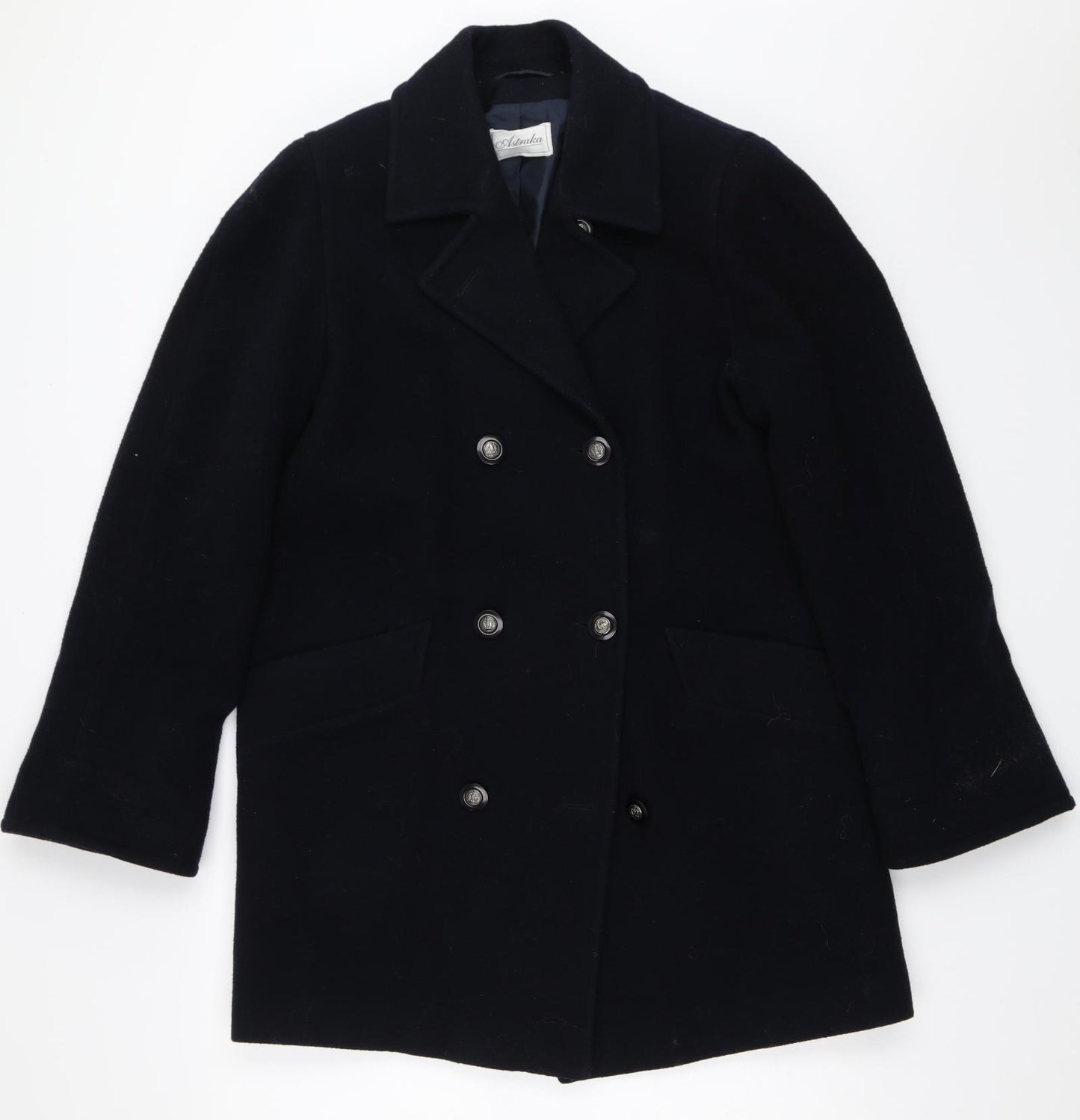 Astraka Womens Blue   Overcoat Coat Size 10