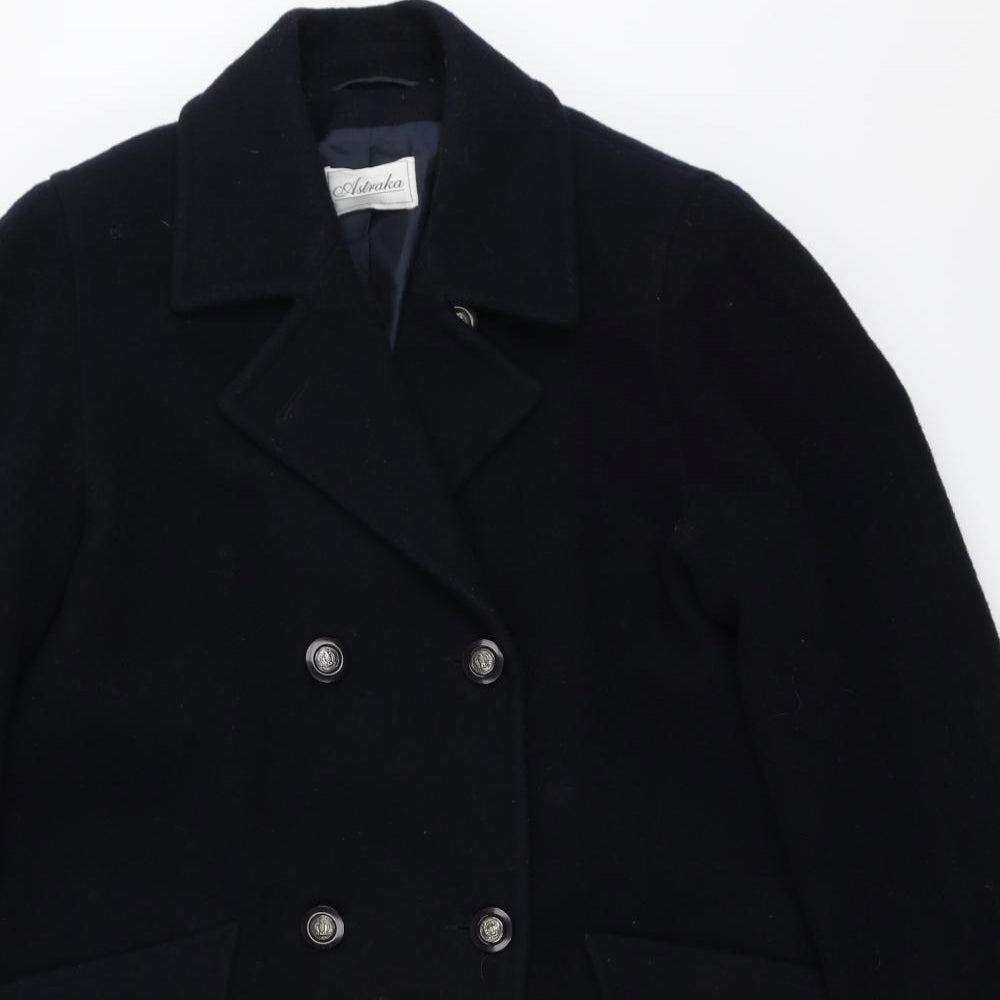 Astraka Womens Blue   Overcoat Coat Size 10
