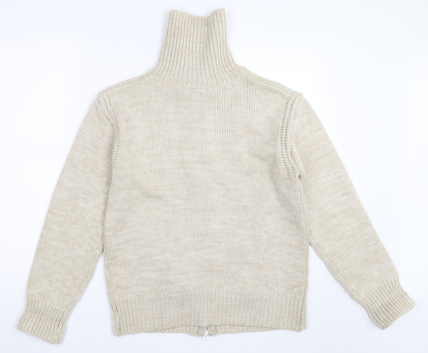 Bonmarché Womens Beige   Full Zip Jumper Size L