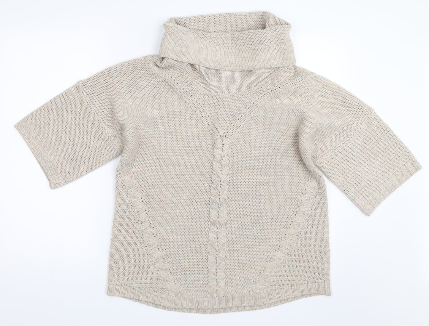 Oasis Womens Beige   Pullover Jumper Size M