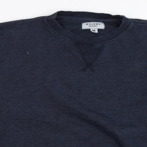 HAVERS Mens Blue   Pullover Sweatshirt Size M